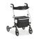 Andador de Alumínio Compacto 4 Rodas até 135 Kg D14 Dellamed Preto