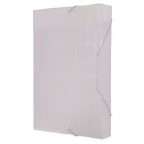 Pasta Aba Elástico Dello Fine Lombo 4cm Cristal 33,5x23,5cm