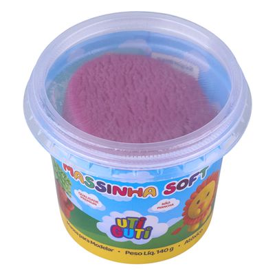 Massa de Modelar Canson Soft Utiguti Base de Amido Rosa Escuro 140g