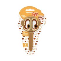 Tesoura Escolar Leonora Pets Candy Color 12cm