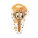Tesoura Escolar Leonora Pets Candy Color 12cm