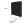 Kit Cabeceira Lady Recamier Félix 140cm Casal Preto
