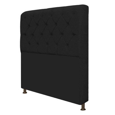 Kit Cabeceira Lady Recamier Félix 140cm Casal Preto