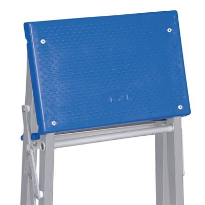 Escada Banqueta 3 Degraus Reforçada Alumínio Azul Mor