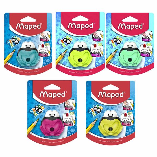 Apontador Maped com Depósito Croc Croc Sapo 1 Furo Cores Diversas - Item Sortido Apontador Maped com Depósito Croc Croc Sapo 1 Furo Cores Diversas - Item Sortido