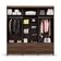 Guarda-Roupa Casal Majestic 6 Portas 6 Gavetas Capuccino