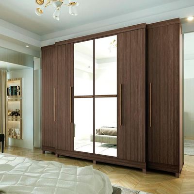 Guarda-Roupa Casal Imperial 6 Portas 6 Gavetas Capuccino