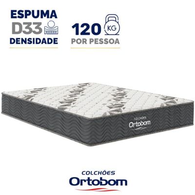 Colchão De Espuma Casal Airtech 100 D33 18x138x188cm - 1040328287 - Ortobom Colchao Airtech 100 D33 Casal 18x138x188