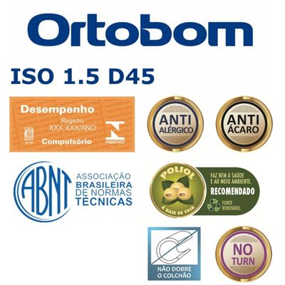 Colchão De Espuma Solteiro Airtech 100 D33 18x88x188cm - 1040328285 - Ortobom Colchao Airtech 100 D33 Solt 18x88x188
