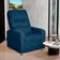 Poltrona Decorativa Do Papai Reclinável Confortável Suede Azul Marinho - Lm Decor