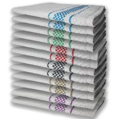 12 Panos de Prato Atoalhado Felpudo Premium RX+MR+PR+VM+VD+AZ