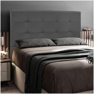 Cabeceira Cama Box Casal 140Cm D10 Safira Suede Cinza - Mpozenato