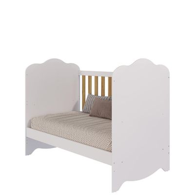 Berço Infantil Clara - Moveis Peroba Amendoa-branco