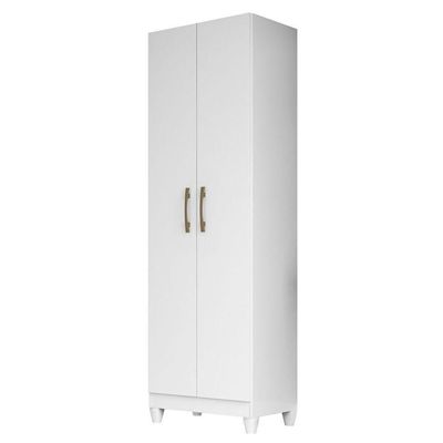 Armario Multiuso New Iris 2 Portas 181x55 Cm Branco