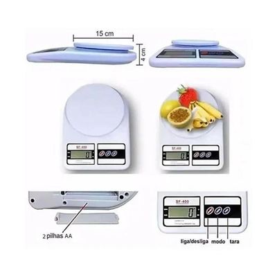 Balança Cozinha Portátil 10kg