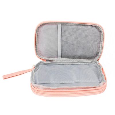 Bolsa Organizadora Cabos Fios Eletrônicos Estojo Case Bag Rosa