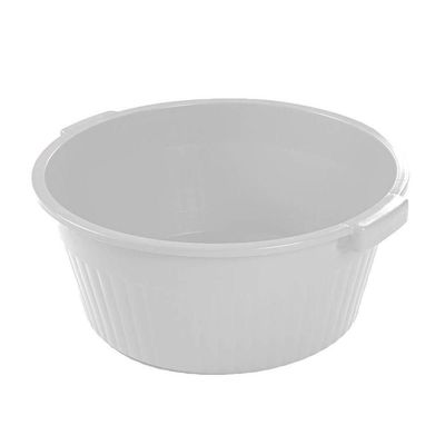 Bacia Canelada 34l Plasvale Branco