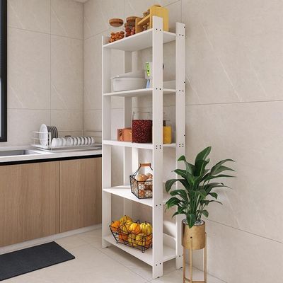 Armario Multiuso Organizador Para Cozinha Com Prateleiras Branco Branco