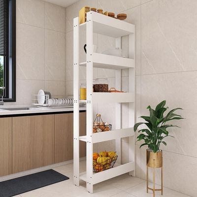 Armario Multiuso Organizador Para Cozinha Com Prateleiras Branco Branco