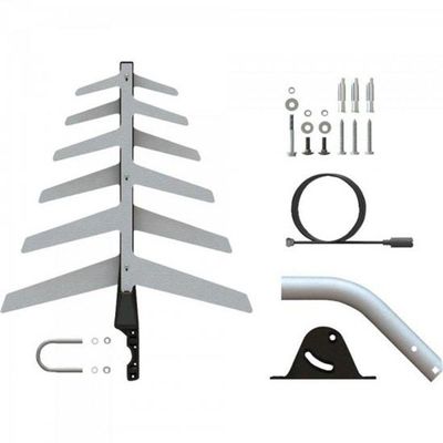 Antena Externa Tv 2 Em 1 Uhf-hd Com Cabo Exclusivo Full Hd Dtv-1500 Aquario