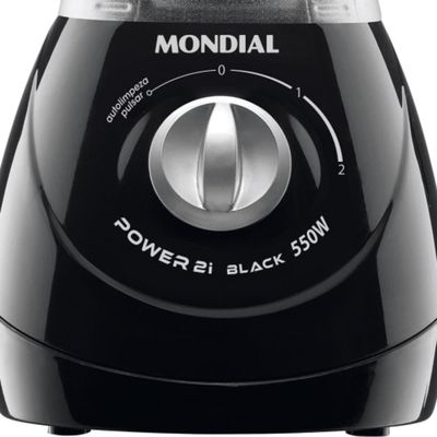 Liquidificador Mondial Power 2i Black 370W - L-29 Preto 220V
