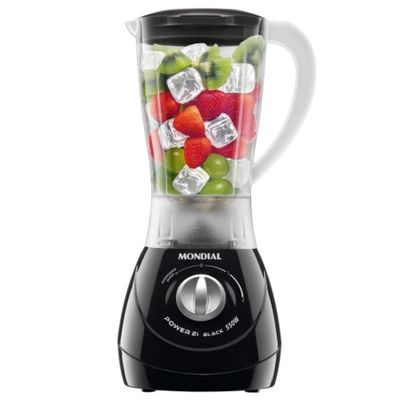 Liquidificador Mondial Power 2i Black 370W - L-29 Preto 220V