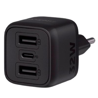 Carregador Usb Ec 12 Power 32w Gan Intelbras - 4820192 Preto Bivolt