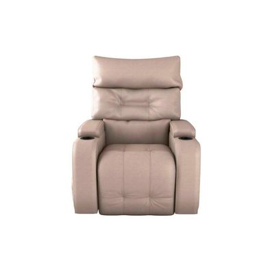 Poltrona Do Papai Reclinável E Giratória Luxo Premium Commander Matrix Sintetico Bege