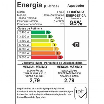 Aquecedor Elétrico Clima Frio 4026 Branco 5400 Watts 220 Volts - 01140262 - Fame