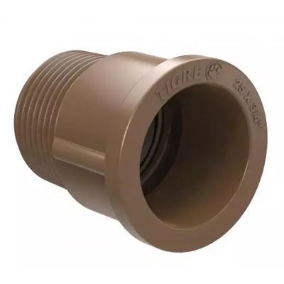 Adaptador Soldável Curto Com Bolsa E Rosca 110mmx4"" - 22001035 - Tigre Adaptador Curto Pvc Marrom Bolsa Rosca 110mm X 4