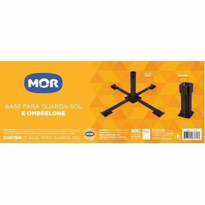 Base De Aço Para Guarda-sol E Ombrelone - 3695 - Mor Base P-guarda Sol E Ombrelone Mor 3695.