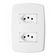 2 Tomadas Universal 2p+t 10a Com Placa - Dc-8100-27 - Dicompel