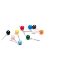 Alfinete Para Mapas Sortidos Com 50 Unidaddes - 4101-2 - Bacchi Alfinete P-mapas Sortidos C-50unid.bacch 4101-2