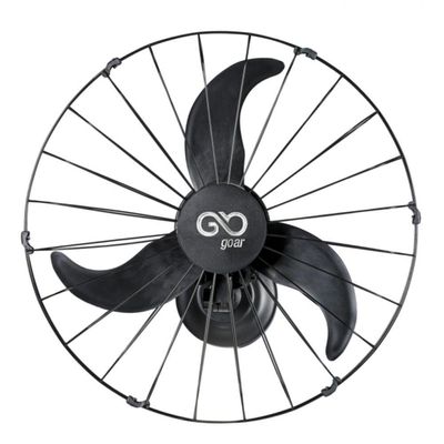 Ventilador V60 De Parede Preto 180 Watts E 220 Volts Com 60 Cm - Goar Ventilador V60 Cm Parede Preto 180w 220v Goar