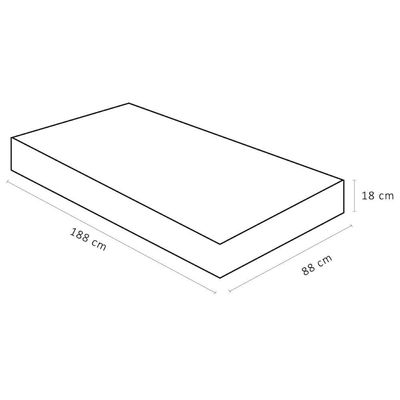 Colchão De Espuma Solteiro Airtech D45 18x88x188cm - 1040328309 - Ortobom Colchao Airtech 150 D45 Solteiro 18x88x188