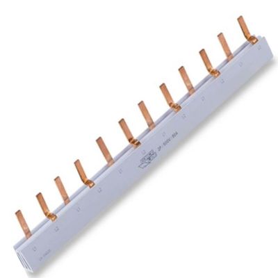 Barramento Bifásico Com 80 Ampèrez 12 Polos 215mm - 0600400007 - Force Line