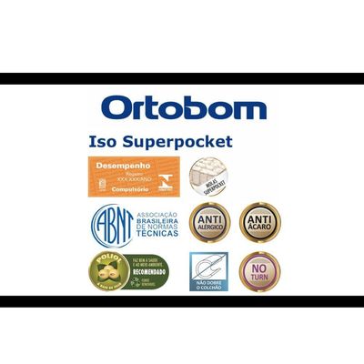 Colchão Misto Iso Superpocket 88x188x25cm - 1040406535 - Ortobom Colchao Misto Iso Superpocket 88x188x25