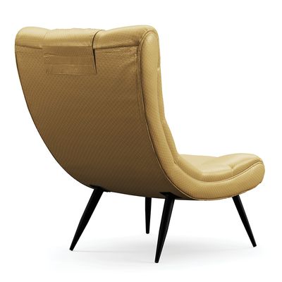 Kit 02 Poltronas Sher Facto Dourado Pés Palito de Ferro - Indo Decorar