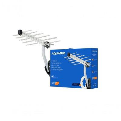 Antena Externa Aquário Log Para Tv 20 Elementos - Lu-20 Plus