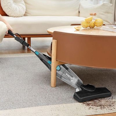Aspirador De Pó Vertical Midea 2 Em 1 Preto E Azul VVA21P2 220V