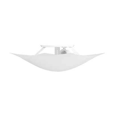 4 Plafon Solari Quadrado Branco Para 2 Lâmpadas E27 Bivolt