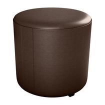 Puff Redondo Decorativo Copenhage Corano Milani Store Marrom