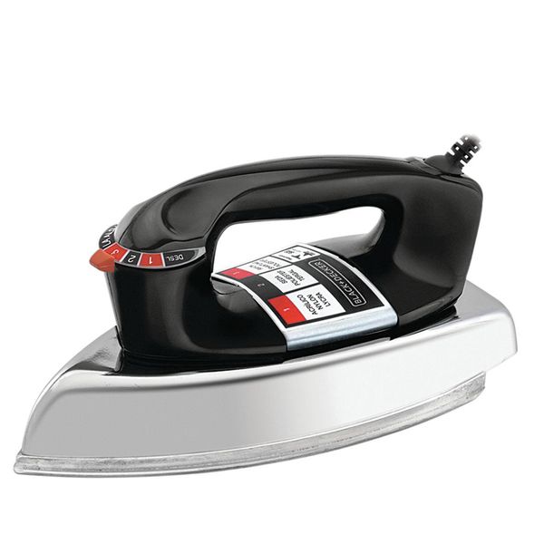 Ferro Seco Black & Decker com Base de Alumínio VFA-1110 Preto Prata 220V 220V