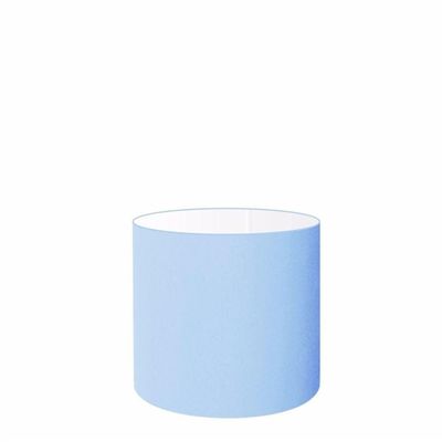 Cúpula Abajur Cilíndrica Cp-7005 ø18x18cm Azul Bebê