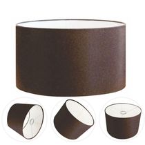 Cúpula Abajur Cilíndrica Cp-7024 ø50x25cm Café