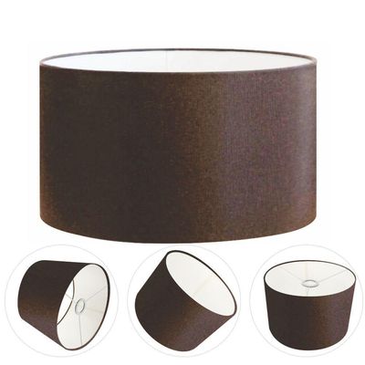 Cúpula Abajur Cilíndrica Cp-7024 ø50x25cm Café