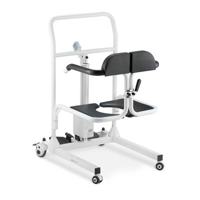Cadeira de Transferência Multiuso com Elevação Eletrônica até 135 Kg Assento 48,5 cm D80 Dellamed Branco