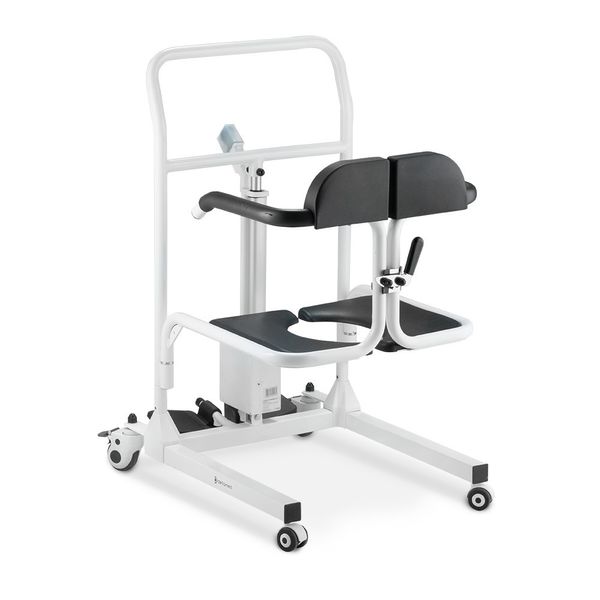 Cadeira de Transferência Multiuso com Elevação Eletrônica até 135 Kg Assento 48,5 cm D80 Dellamed Branco