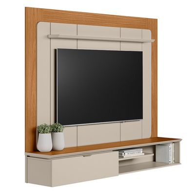 Painel para TV 65 Polegadas Línea Brasil Lugano Nature/Offwhite