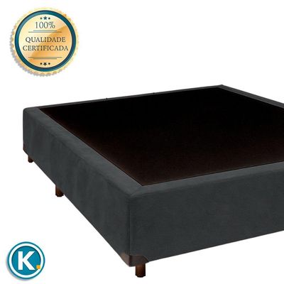 Cama Box Viuvo Cinza Nature 128x188